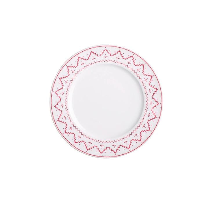 Тарелка для завтрака Kahla Cross Stitch 21 см Красный