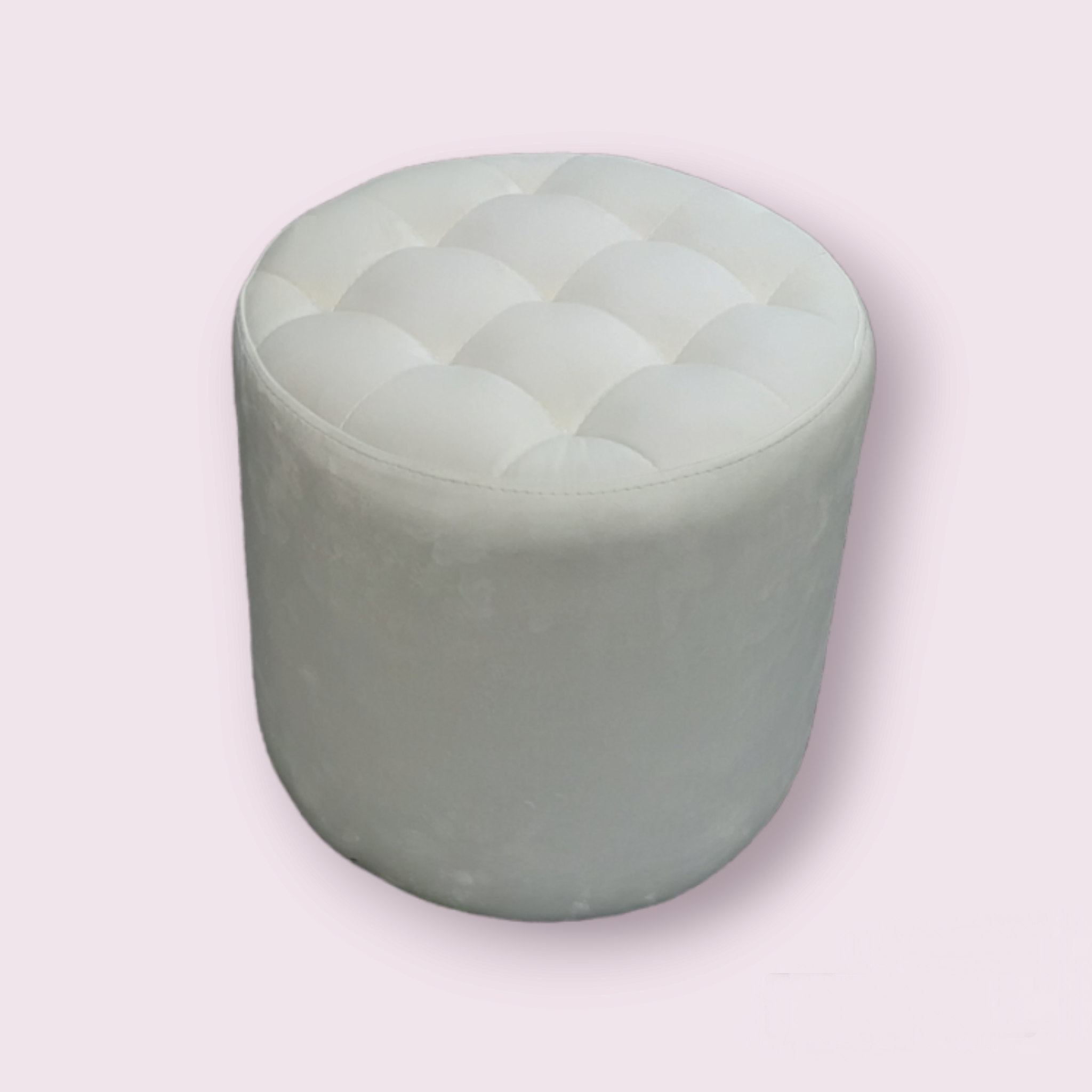 Пуф круглий Рондо велюр Делюкс зі втяжками d 45 см h 45 см Слонова кістка - фото 1 Пуф круглий Рондо велюр Делюкс зі втяжками d 45 см h 45 см Слонова кістка - фото 1