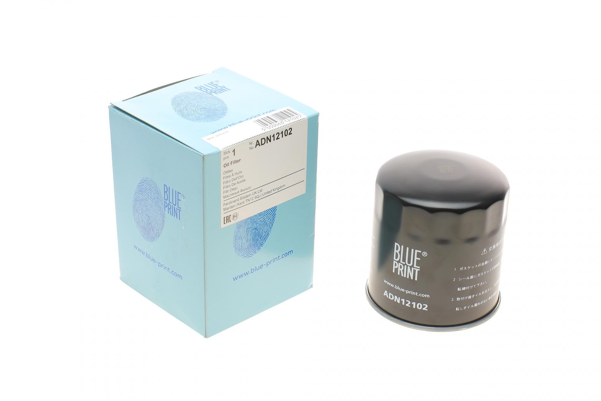 Фильтр масляный BLUE PRINT для Nissan ALmera/Patrol/Primera/Sunny 1,7-2,8 80-00 (ADN12102)