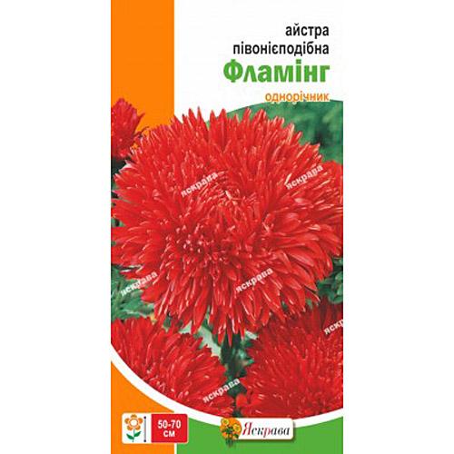 Семена Астра Florium пионоподобная Фламинг Темно-розовый (17749) - фото 2