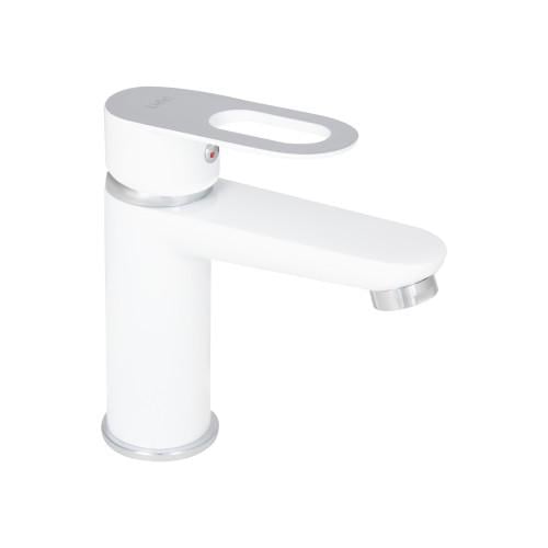 Змішувач для раковини Lidz Latwa 001 k35 White(LDLAT001WHI45423)