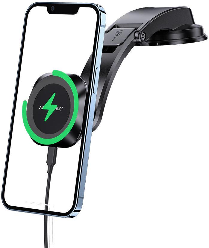 Автодержатель для телефона магнитный Amazing Thing Speed Max Car Charger Dashboard (SPRO15WSBK)