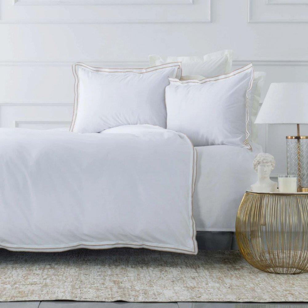 Постельное белье Karaca Home White Colletion Victorie евро Белый