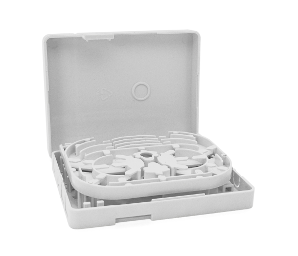 Коробка связующая оптоволоконная Merlion ML-OP-F225 SC/LC/FC 2 волокна ABS White (ML-OP-F225)