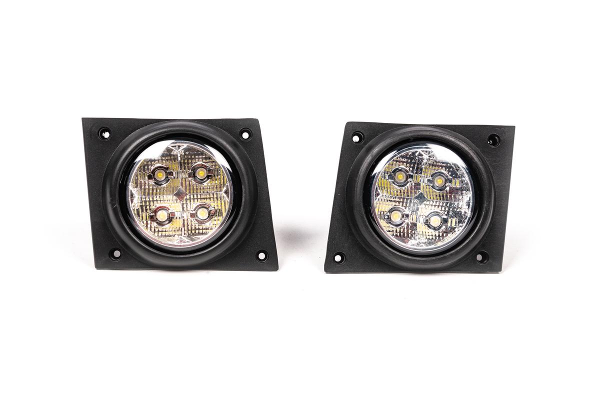 Противотуманки LED GPlast для Peugeot Bipper abs-пластик Черный