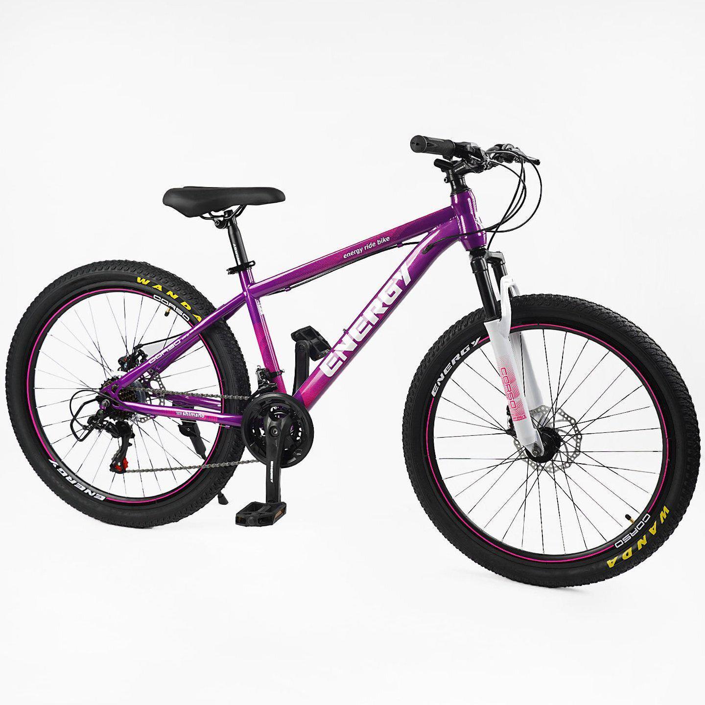 Велосипед гірський Corso Energy 26"/15" Фіолетовий (683344150) - фото 2