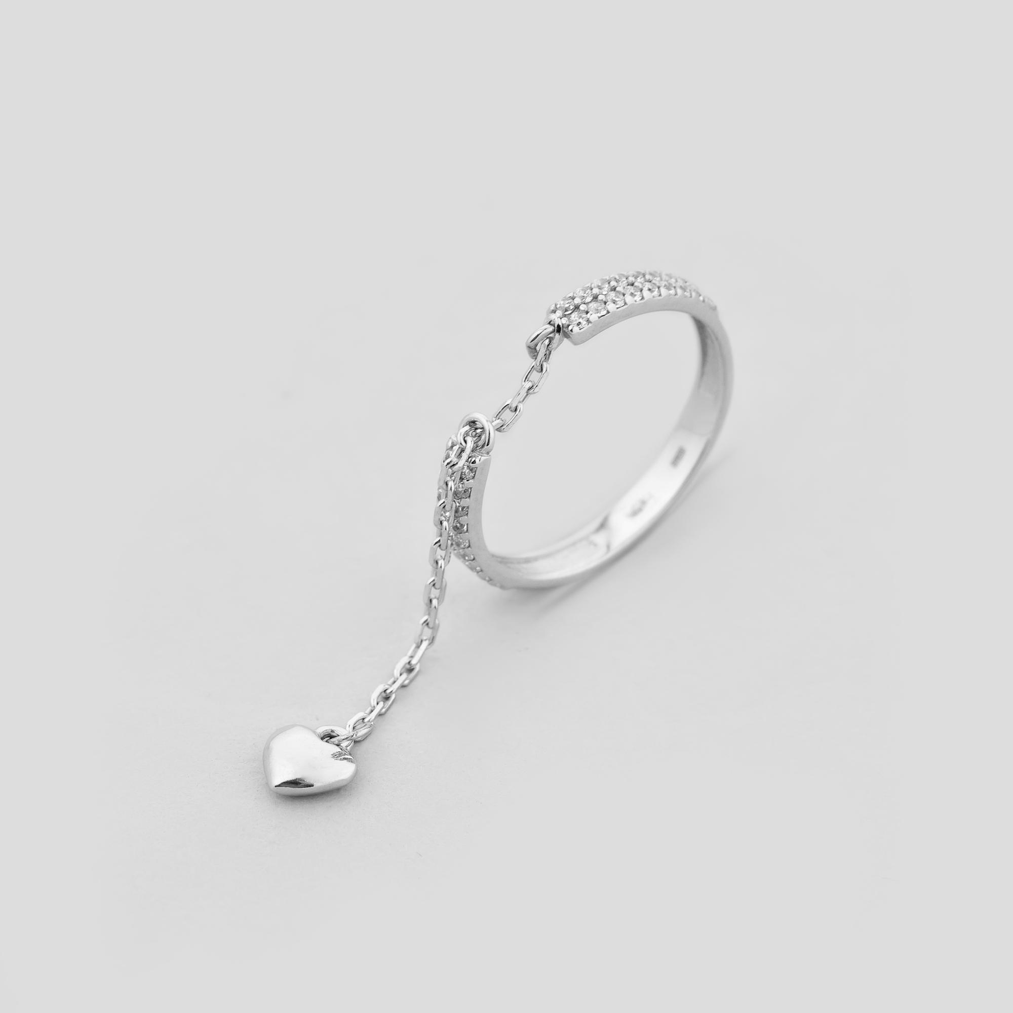 Серебряное кольцо Minimal Лирический шепот (17866)