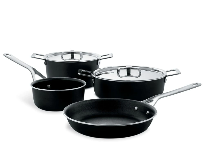Набор кастрюль Alessi 6 предметов Черный (AJM100S6A)