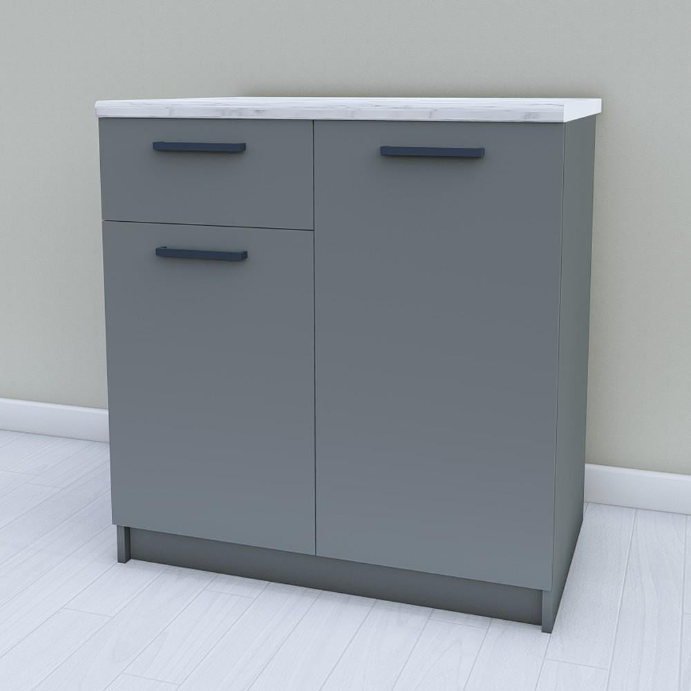 Шкаф для кухни нижний без столешницы 800 мм Графит (МП15б) - фото 1 Шкаф для кухни нижний без столешницы 800 мм Графит (МП15б) - фото 1