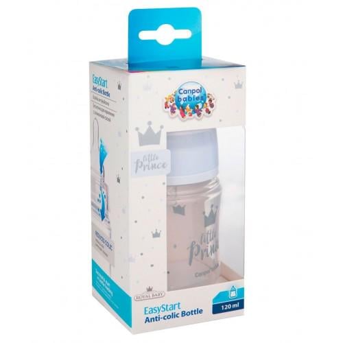 Пляшечка антиколікова Canpol Babies 35/233_blu з широким отвором 120 мл Синій (2000904383290) - фото 2