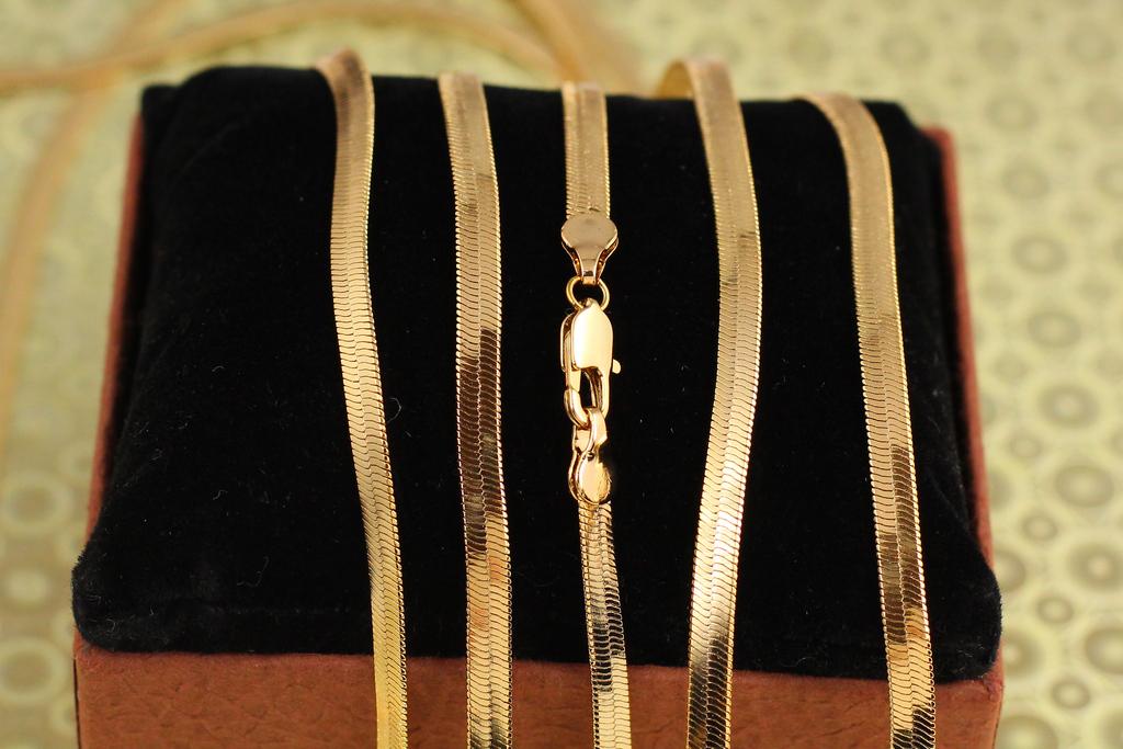 Цепь Xuping Jewelry Снейк 60 см 4 мм Золотистый (34423160)