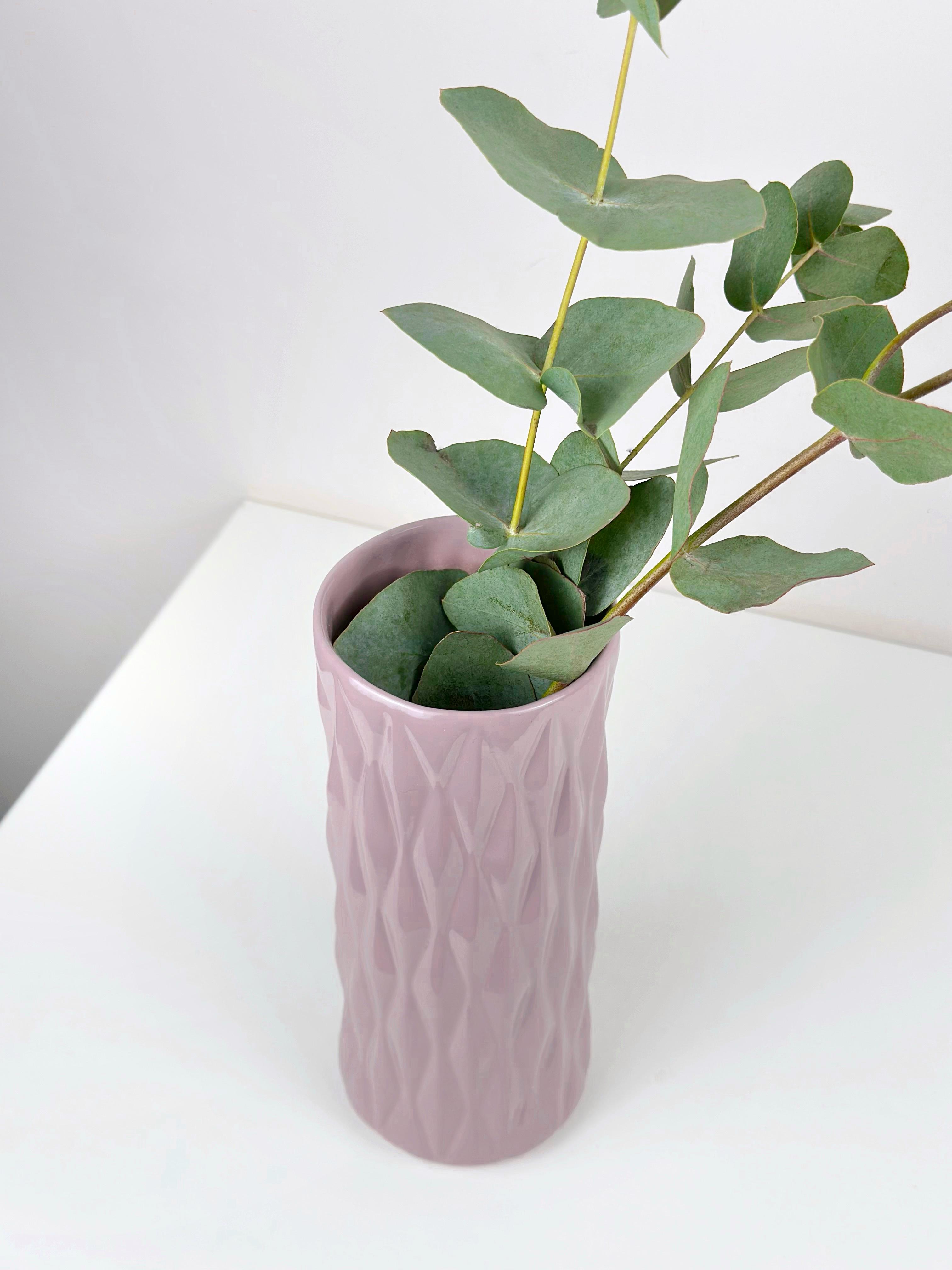 Ваза для квітів і декору глиняна керамічна Кристал 20 см Фіолетовий (4001-13) - фото 2 Ваза для квітів і декору глиняна керамічна Кристал 20 см Фіолетовий (4001-13) - фото 2