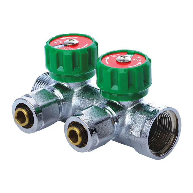 Колектор вентильний KOER KR.1121-2 3/4" 2 Ways з фітингом (KR2650)