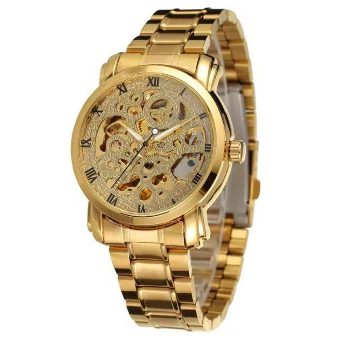 Часы мужские Winner BestSeller New со стальным корпусом 38х14 мм Золото (150-96-1122)