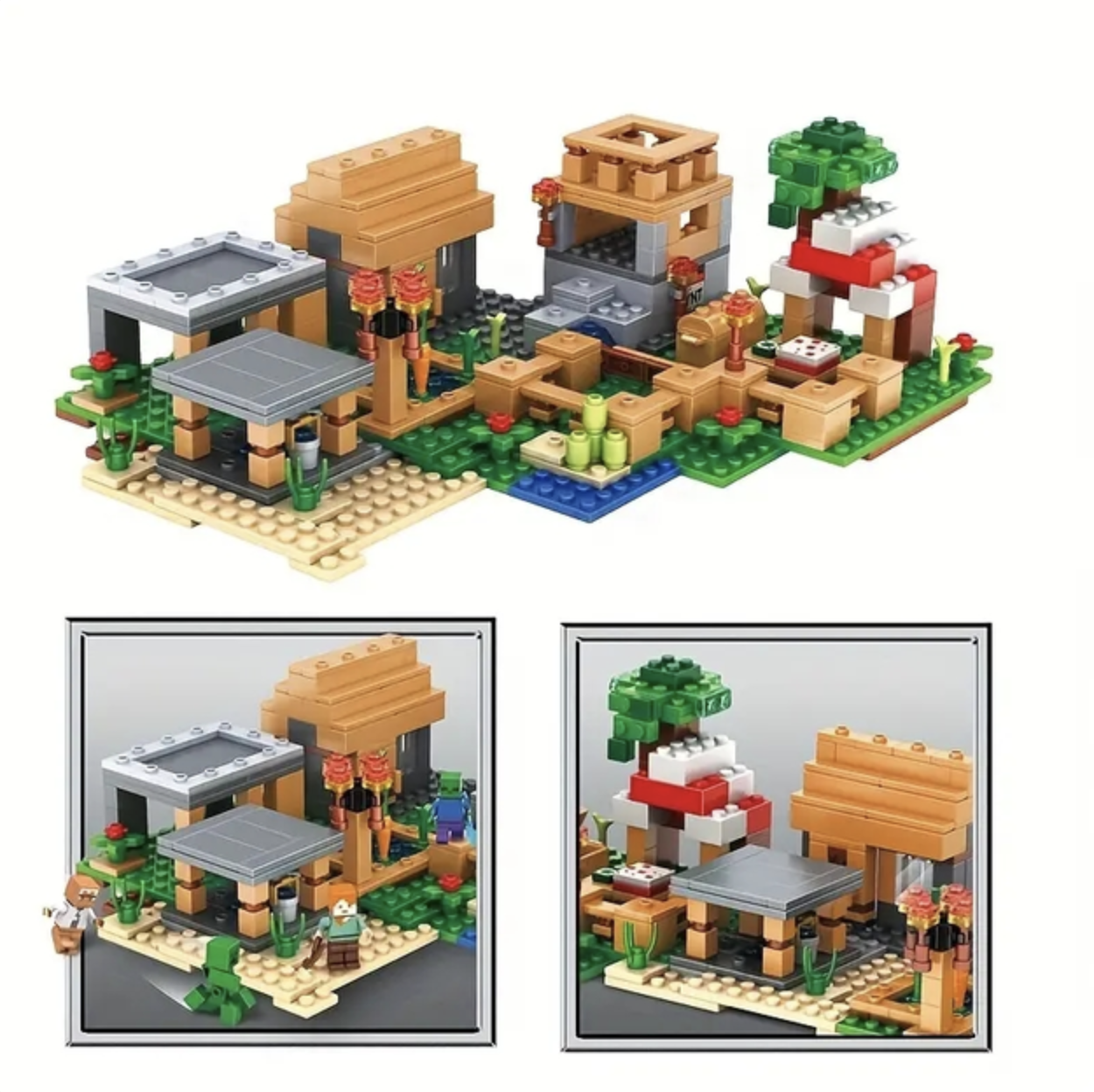 Конструктор My World Поселок 539 деталей (SJ8802) - фото 4 Конструктор My World Поселок 539 деталей (SJ8802) - фото 4