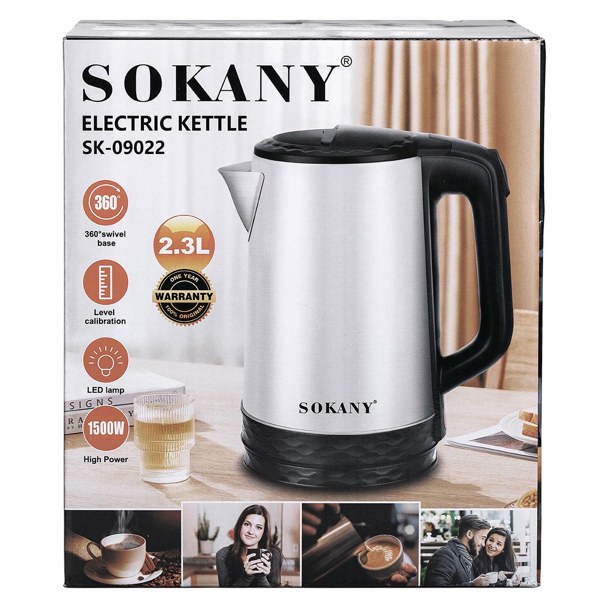 Електрочайник з автоматичним відключенням Sokany побутовий 1500 Вт 2,3 л (5933) - фото 8 Електрочайник з автоматичним відключенням Sokany побутовий 1500 Вт 2,3 л (5933) - фото 8