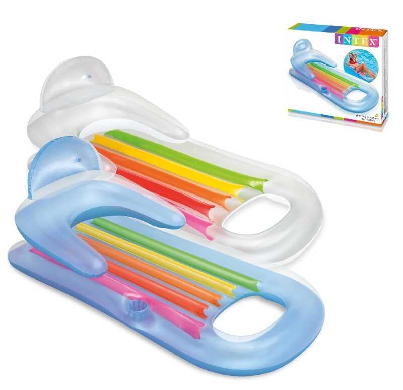 Надувной матрас-кресло для плаванья Intex 58802 (160х85 см)