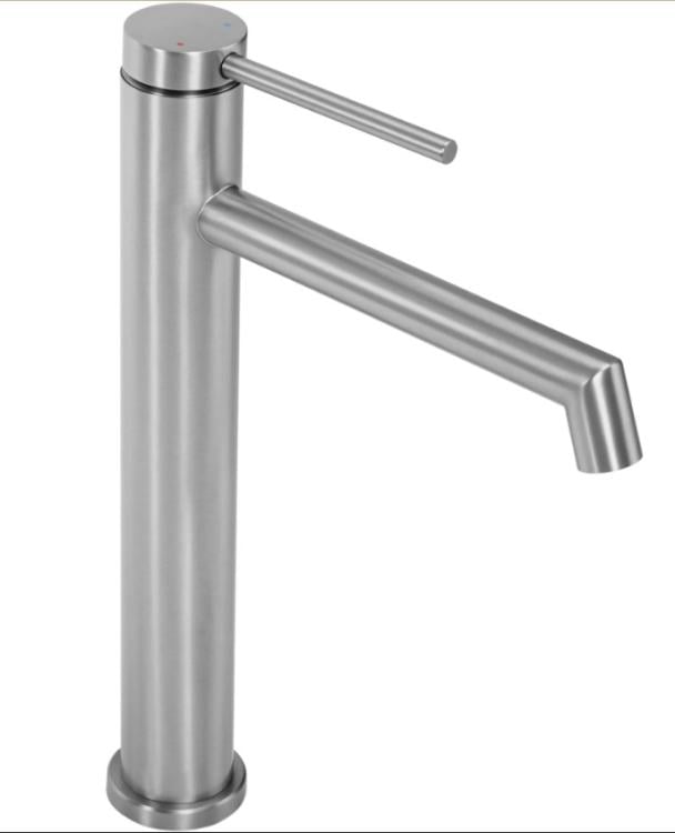 Смеситель для умывальника высокий Rea Foss Nickel (REA-B5318)