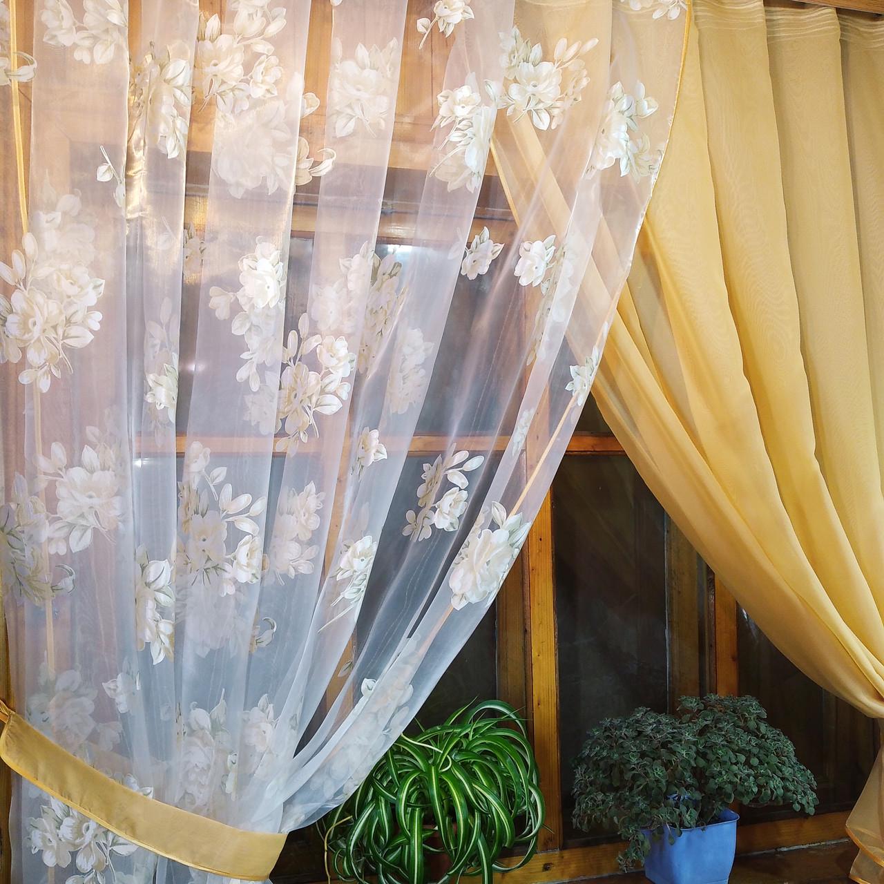 Штори Вероніка Золота троянда/Пісочний (826515601) - фото 5 Штори Вероніка Золота троянда/Пісочний (826515601) - фото 5