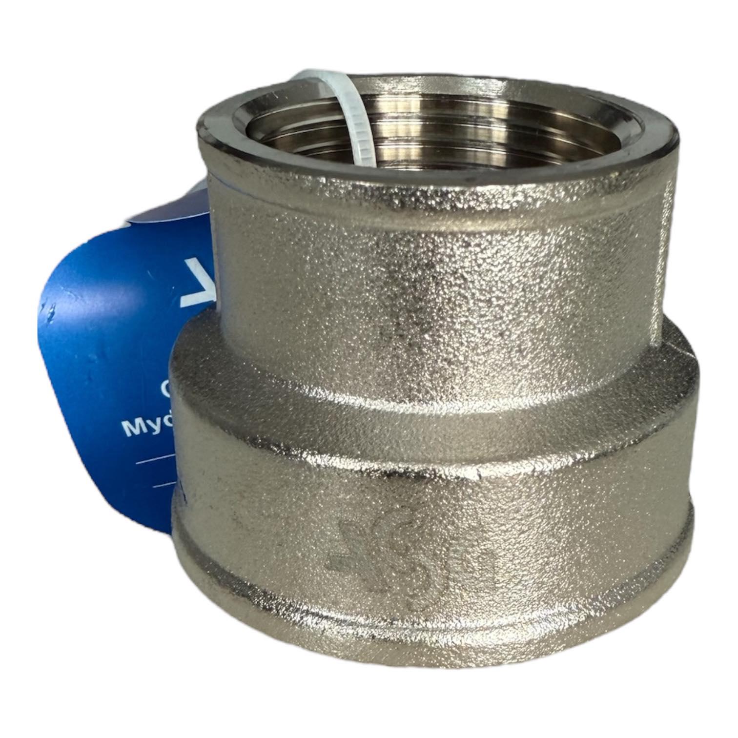 Муфта редукционная ASG 1 1/2" х 1 1/4" никель (00-00009505)