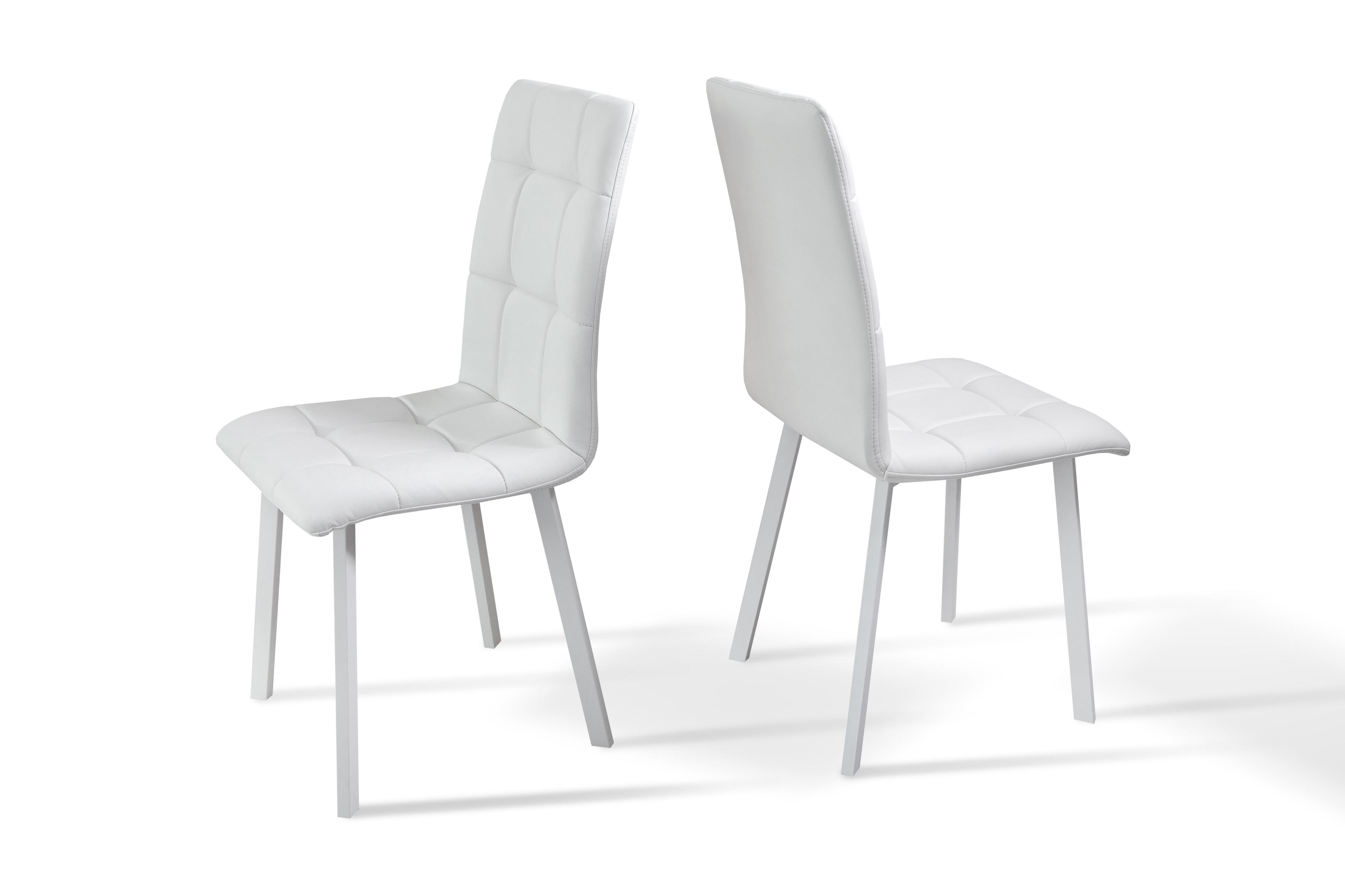 Стул Микс Мебель FLY2300 комплект 2 шт. Тринити металл кожзаменитель Белый (38557)