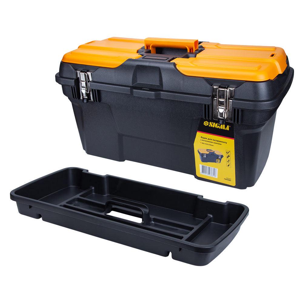 Ящик для інструментів Sigma металеві замки 582x310x234 мм (7403681) - фото 4