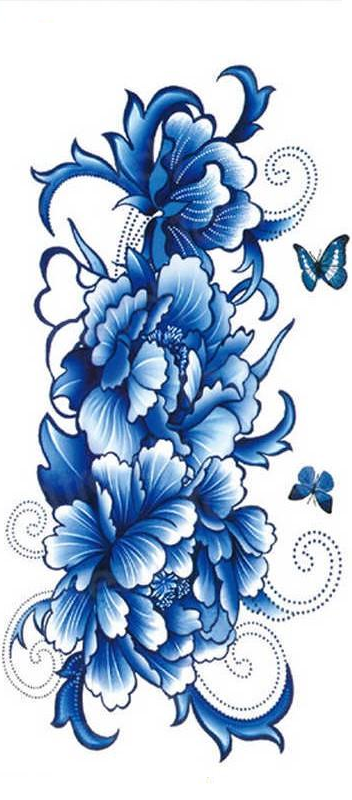 Временная водостойкая тату TL-297-наклейка 19x9 см (1273303893)