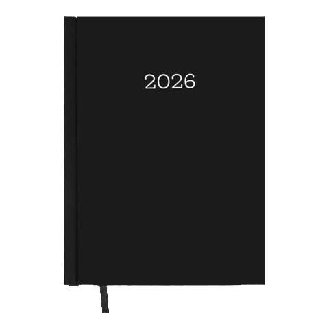 Щоденник датований Buromax Monochrome 2026 A5 Чорний (BM.2160-01)