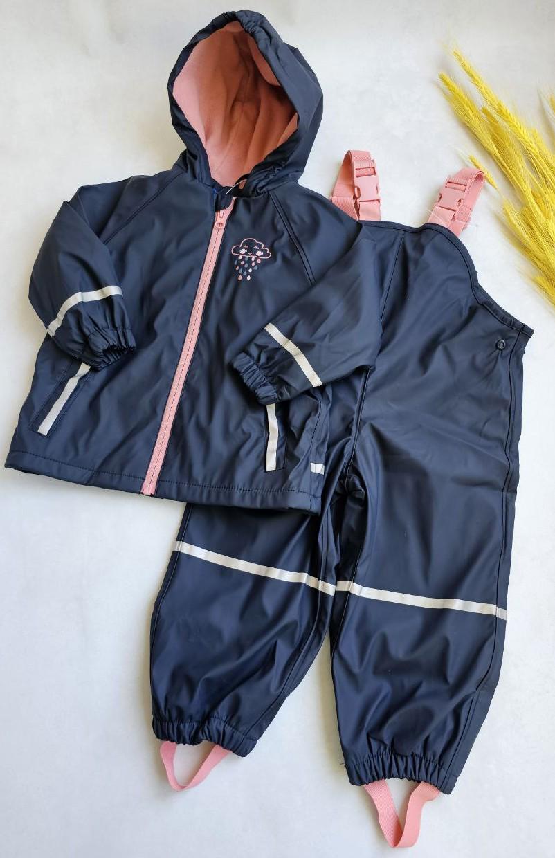 Комплект для девочки Lupilu от дождя флисовый 110-116 см (125552-2)