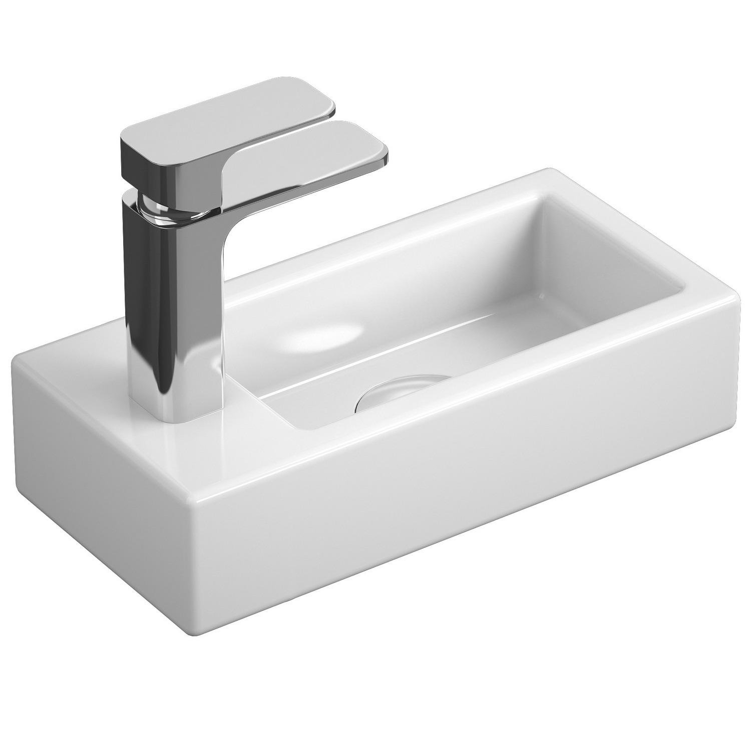 Умывальник накладной Koller Pool Kvadro L 1810020138 370x185x90 мм Белый (232066)