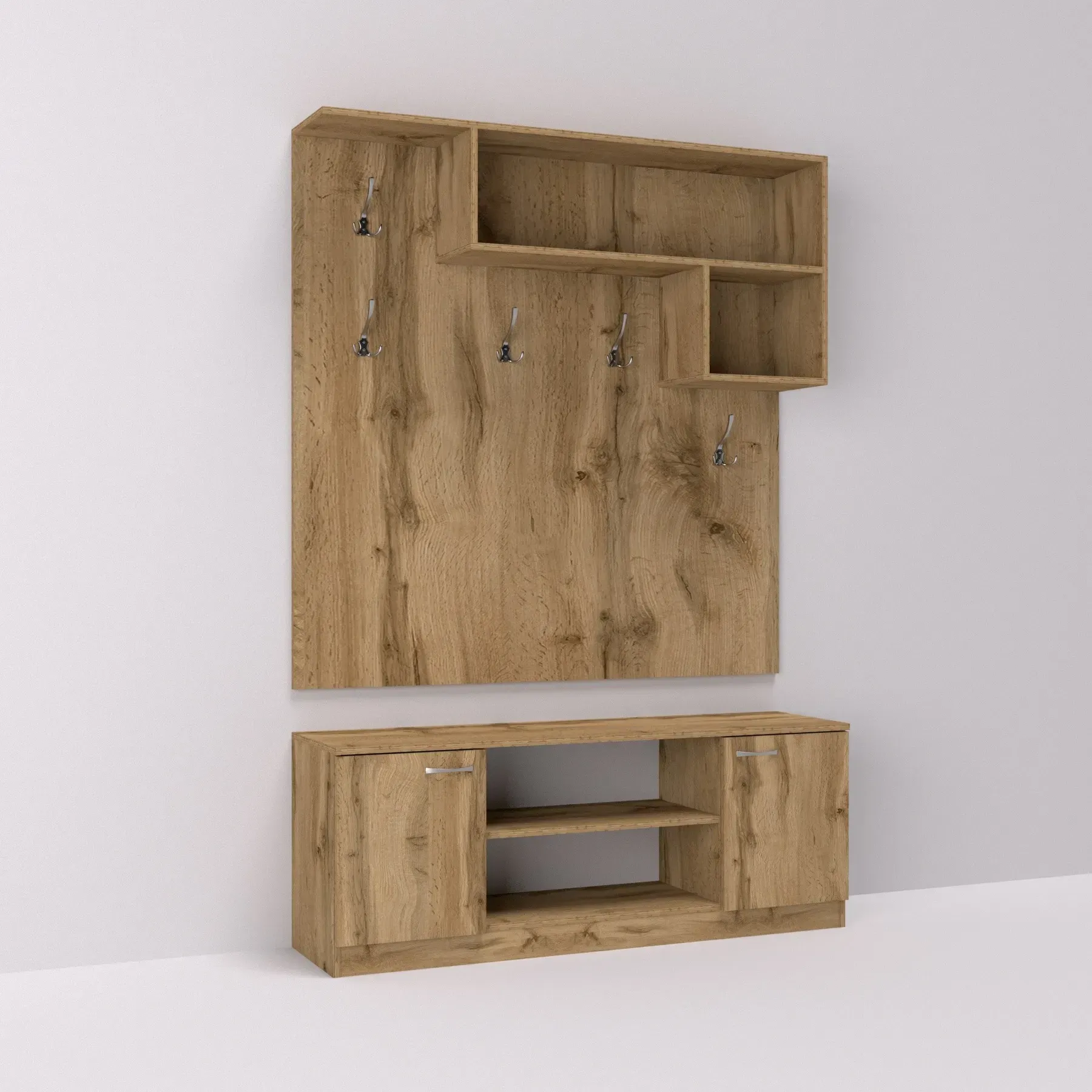 Прихожая Kontinent Kontinent ГКШ-10 130х35х190 см Дуб Аппалачи (52668297)