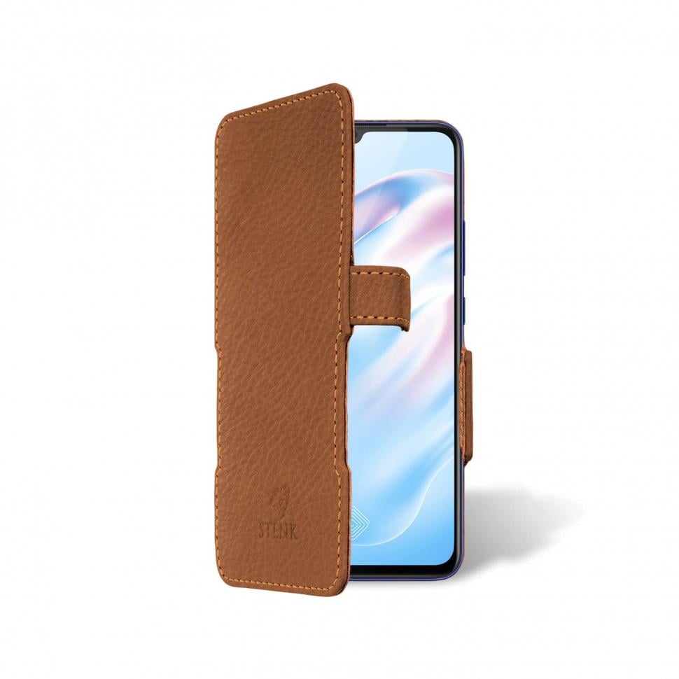 Чехол книжка Stenk Prime для Vivo V17 Коричневый (65447)