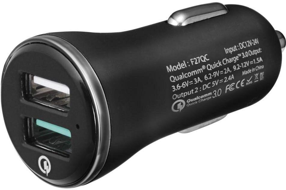 Автомобильное зарядное устройство Spigen Essential Car Charger Quick Charge 3,0 (F27QC)