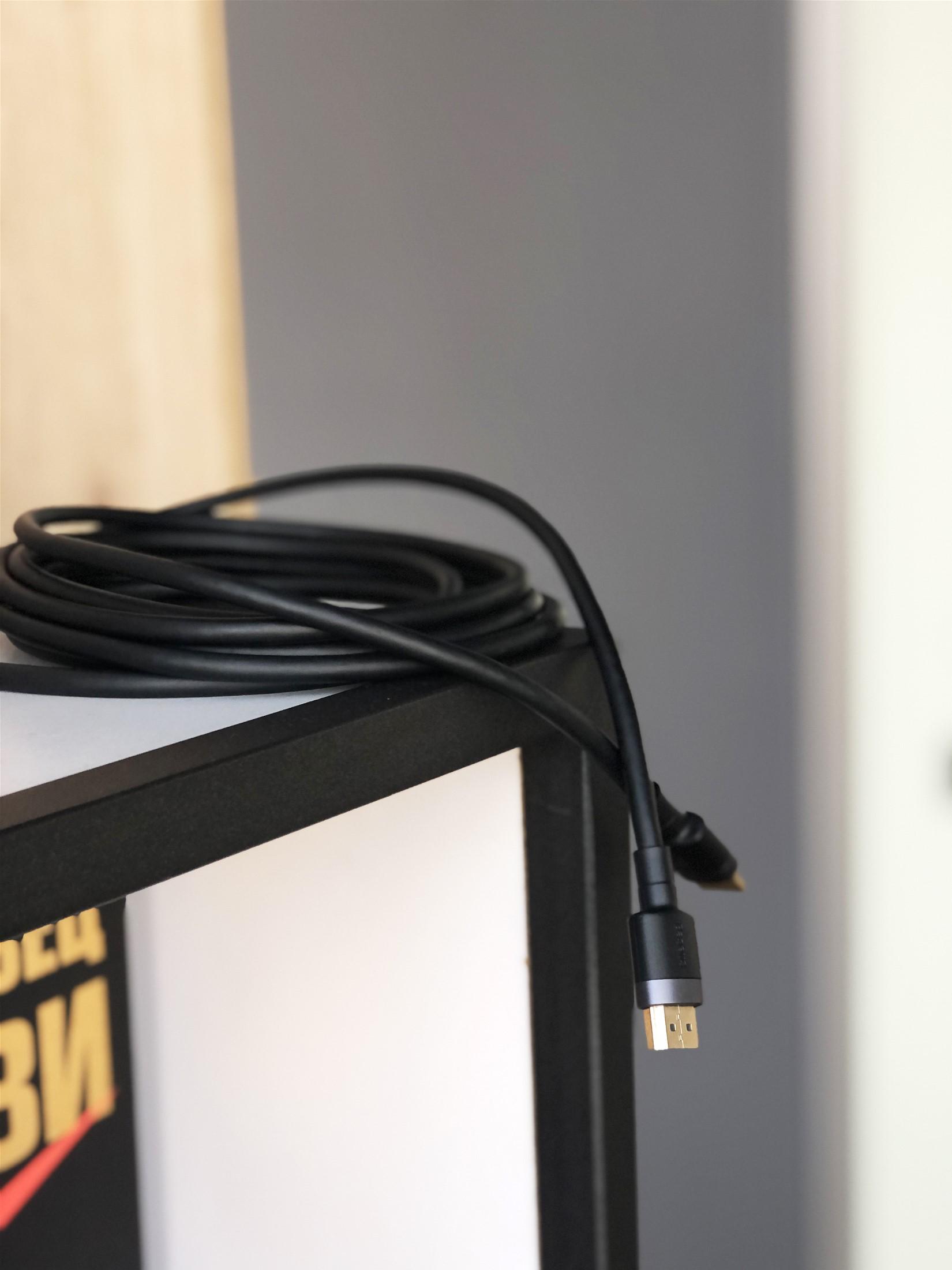 Кабель BASEUS 4KHDMI Male To 4KHDMI Male Cafule 5M HDMI2.0 CAlDKLF-H01 Black (536473) - фото 8 Кабель BASEUS 4KHDMI Male To 4KHDMI Male Cafule 5M HDMI2.0 CAlDKLF-H01 Black (536473) - фото 8