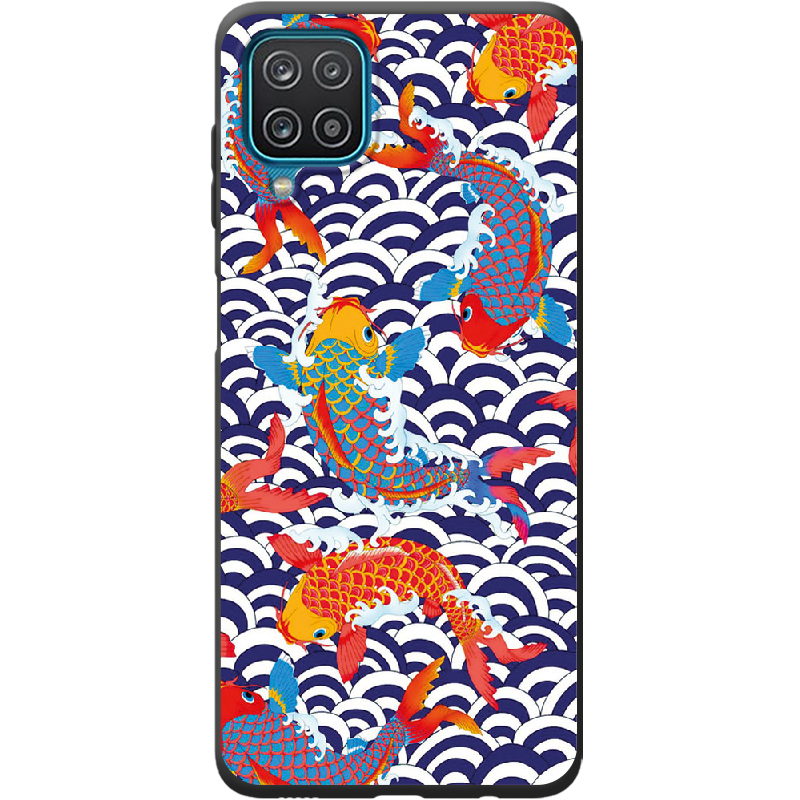 Чехол Boxface Samsung M225 Galaxy M22 Koi Fish Черный силикон (43528-up2477-42994)