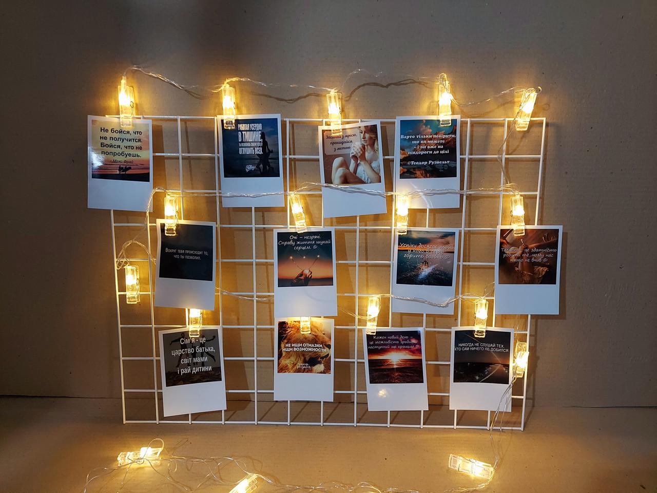 Мудборд 60х45 см/набор открыток/гирлянда прищепки Мудборд 60х45 см/набор открыток/гирлянда прищепки