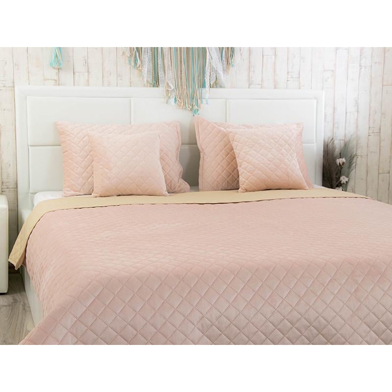 Покривало двостороннє Руно велюр 150x220 см М'ятний (28092598) - фото 3 Покривало двостороннє Руно велюр 150x220 см М'ятний (28092598) - фото 3