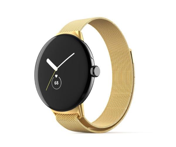 Ремешок для смарт-часов Milanese Magnetic Google Pixel Watch 2 металлический Золотой