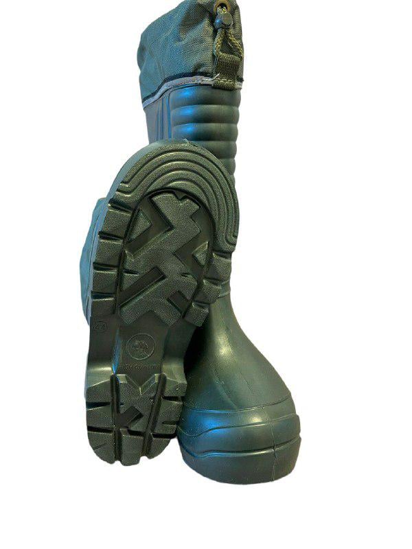 Чоботи зимові Jose Amorales манжета із затяжкою з хутряною вставкою із шкарпетками р. 45-46 Хакі (15234568741) - фото 5