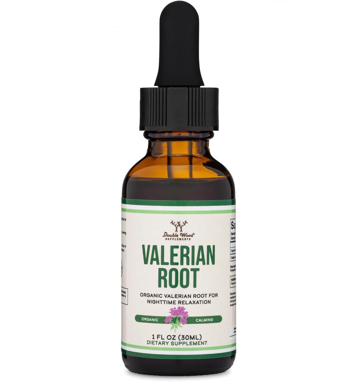 Экстракт корня валерианы Double Wood Supplements Valerian Root Drops 168 mg in 1 мл 30 мл