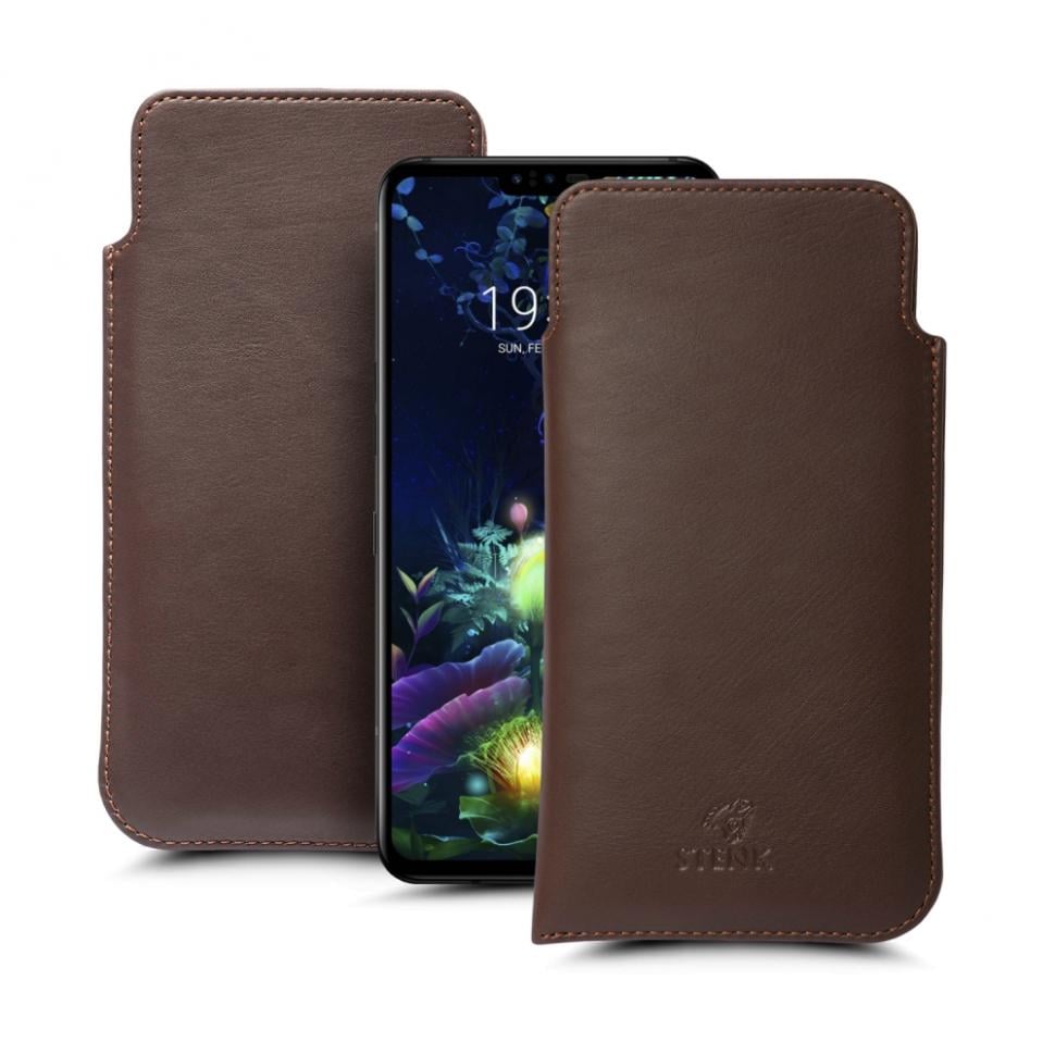 Футляр Stenk Elegance для LG V50 ThinQ Коричневый (68976)