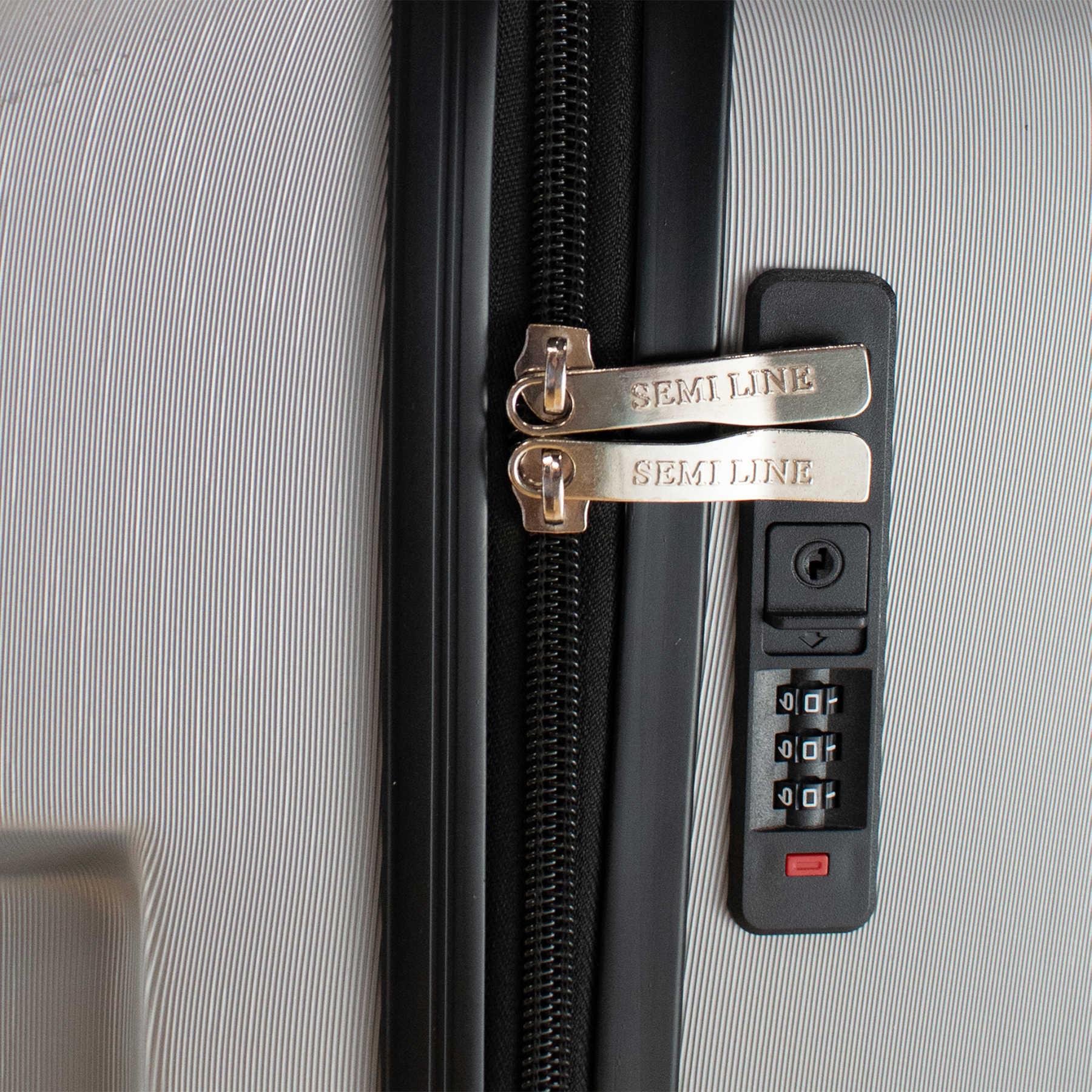 Чемодан имел ручную кладь SEMI LINE 20" NASA ABS-пластик S Серебряный (T5797-1) - фото 8