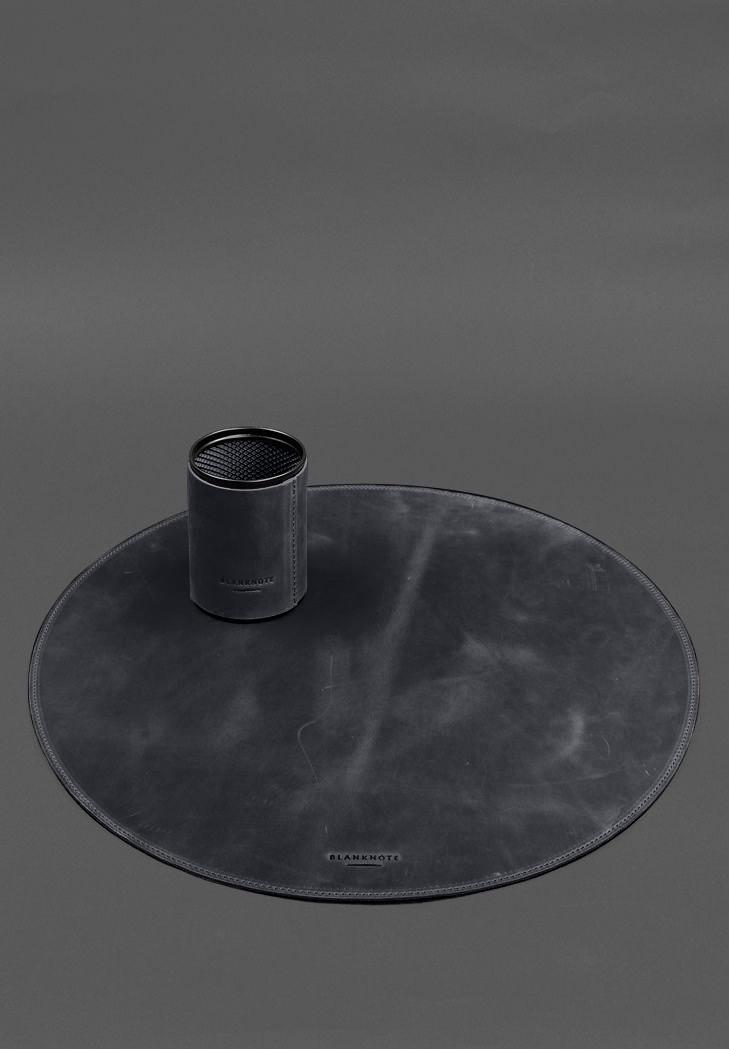 Набор настольный из натуральной кожи 1.2 Crazy Horse Синий (A-028805) - фото 2 Набор настольный из натуральной кожи 1.2 Crazy Horse Синий (A-028805) - фото 2