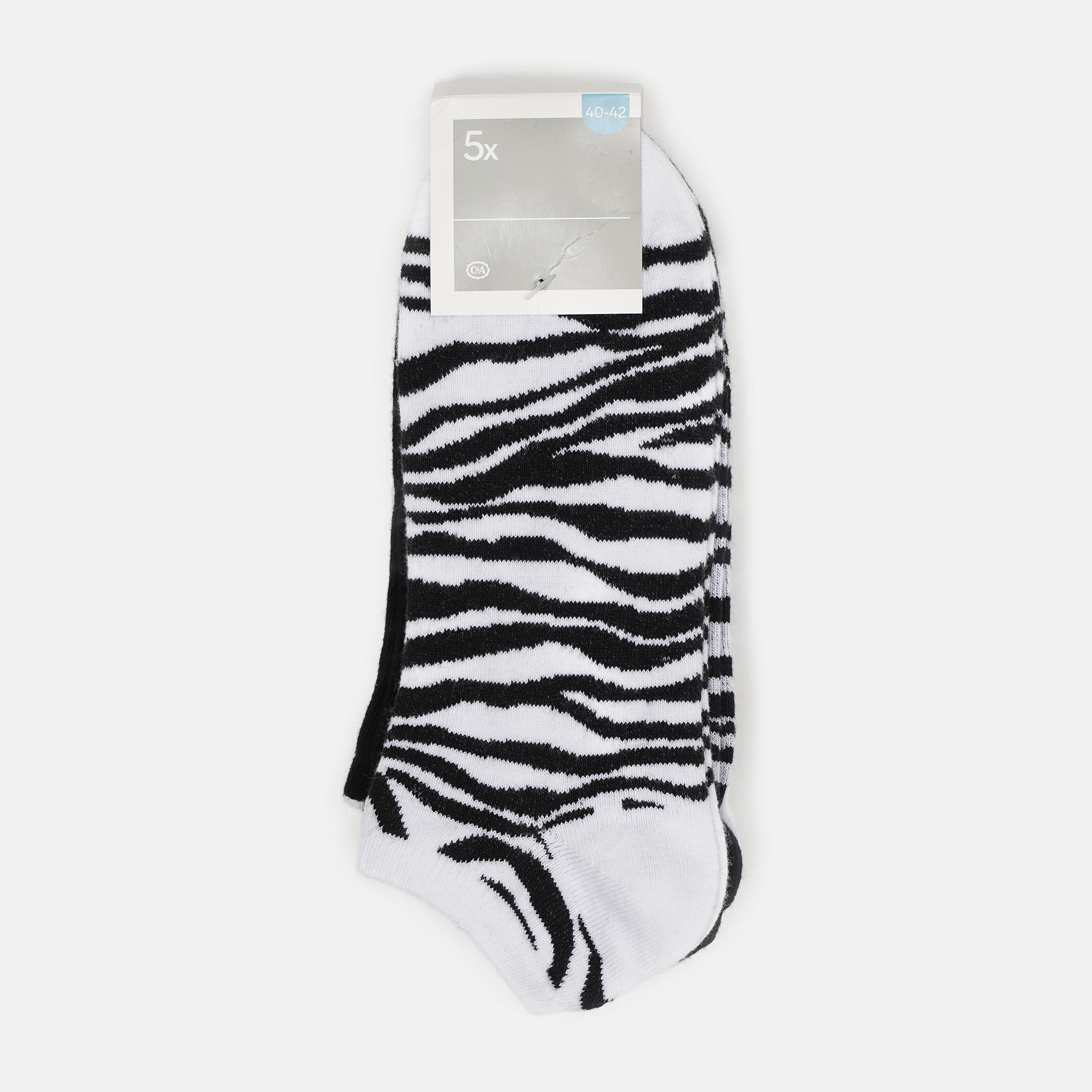 Шкарпетки C&A 5 пар р. 31-33 Біло-чорний (4181379840508)