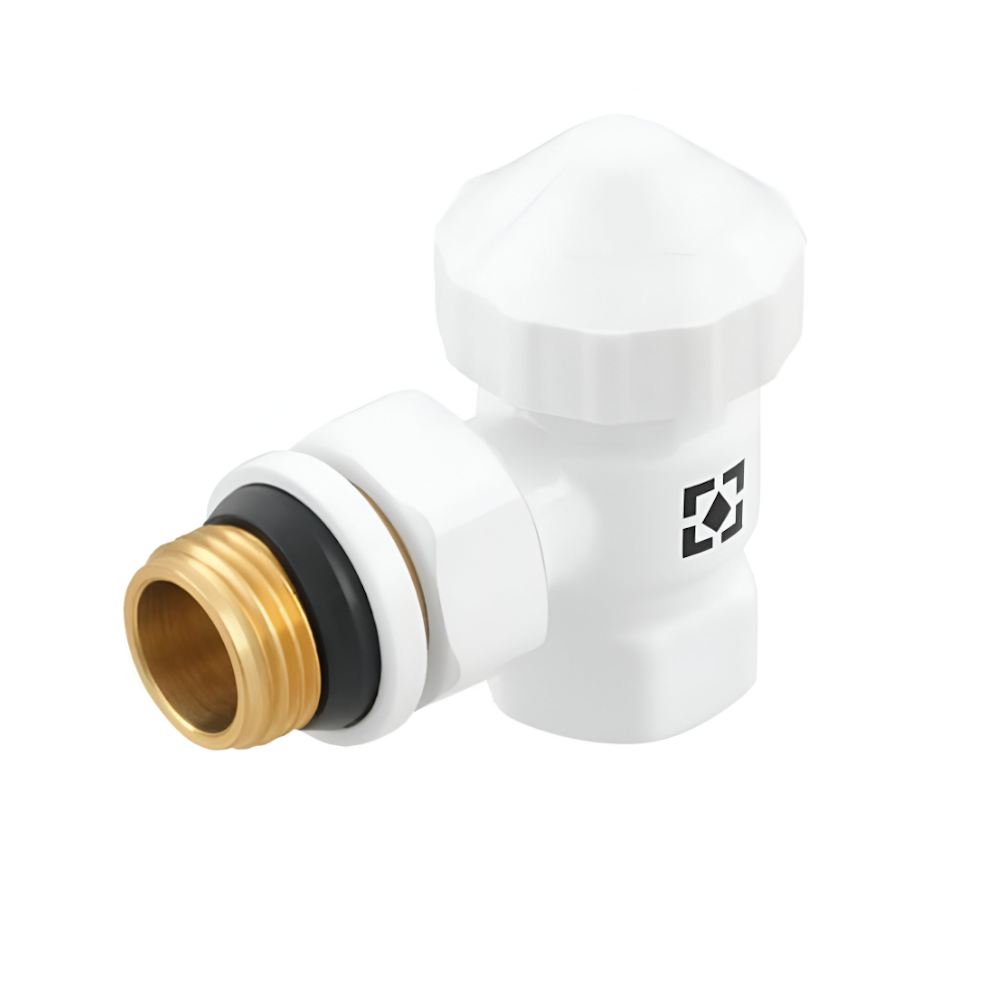 Клапан термостатичний Raftec DKPT11-W 1/2"x1/2" М30x1,5 кутовий Білий (SW-98641)
