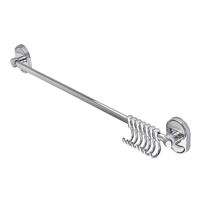 Планка-гачок Zerix AFB-0115-7 для рушника з сімома гачками - фото 2