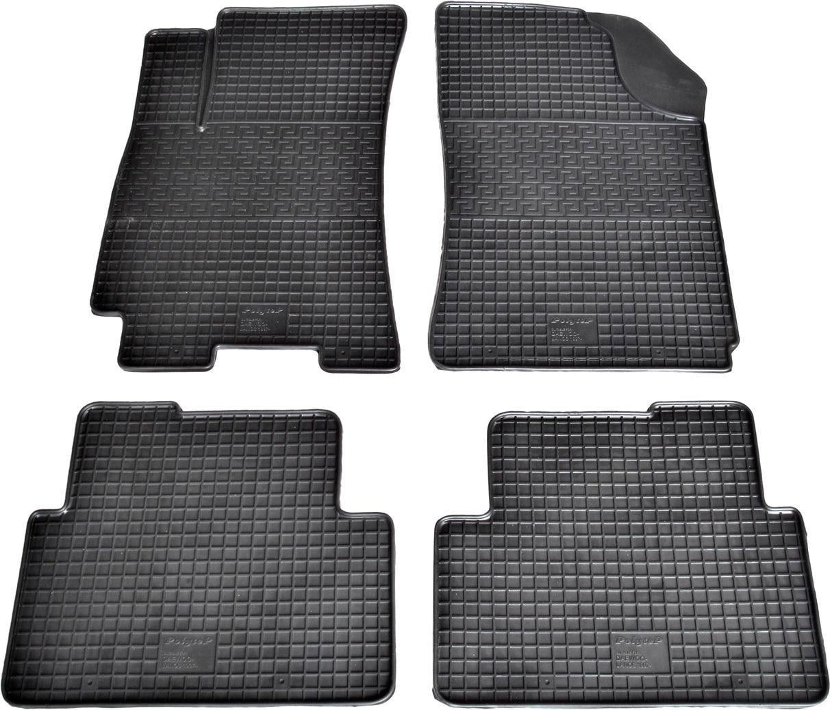 Коврики автомобильные в салон Polytep Daewoo Lanos 4 шт. Черный (15292937)