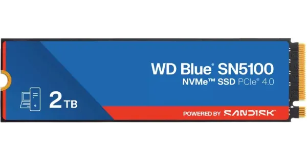 SSD-накопичувач Western Digital Blue SN5100 2Tb PCI-E 4,0x4 M,2 2280 3D TLC (WDS200T5B0E)