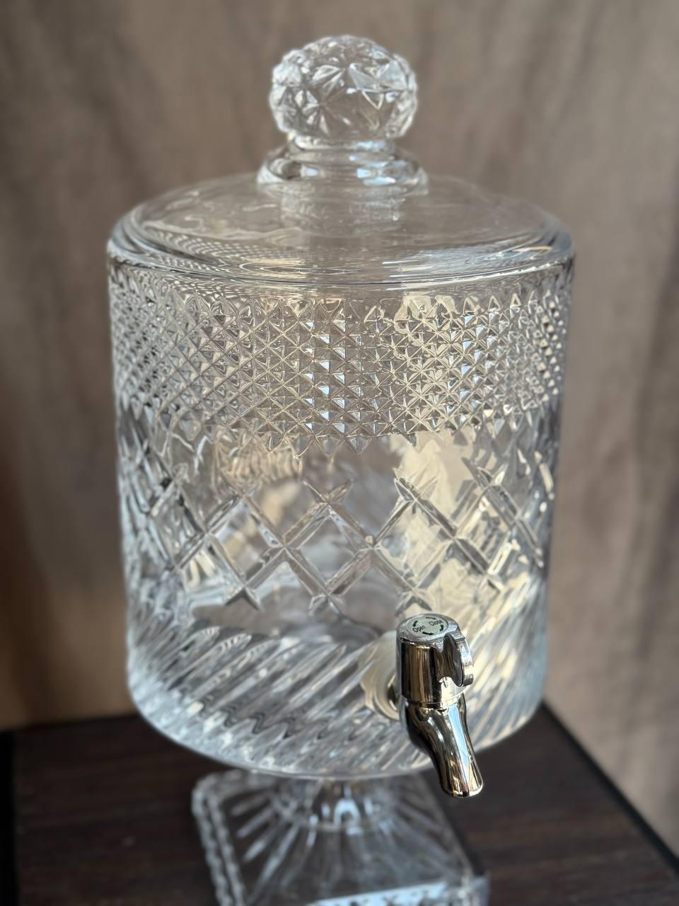 Лимонадниця Yiwu Glass скляна 4,5 л Прозорий (HP-19-4) - фото 4 Лимонадниця Yiwu Glass скляна 4,5 л Прозорий (HP-19-4) - фото 4