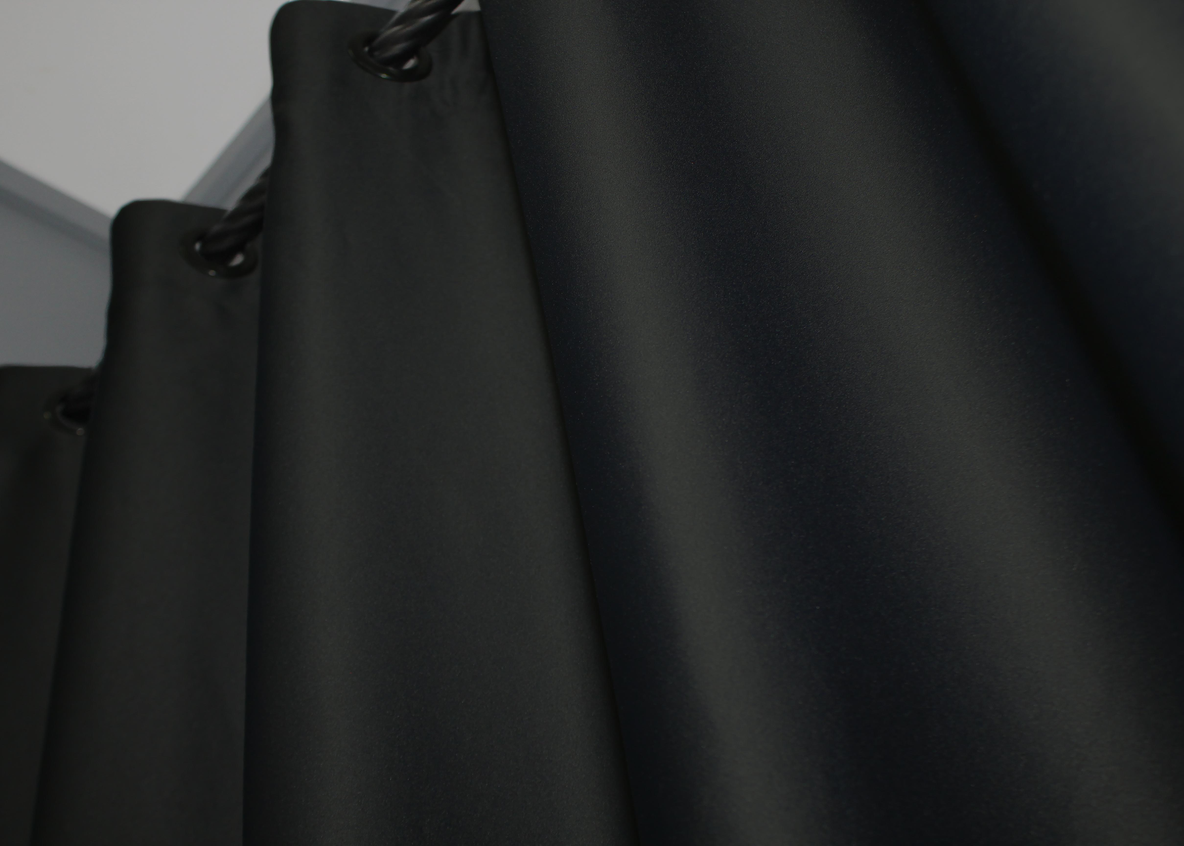 Комплект штор на люверсах VR-Textil Midnight №1165ш 150х270 см 2 шт. Чорний (37-0117) - фото 7